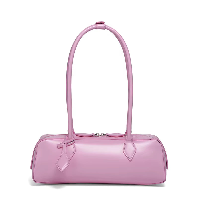 Genuine Leather Bag Woman 2025 Korean Luxury Bag Vintage Long Shoulder Bag Handbags Ladies Underarm Bag Shopping Bag