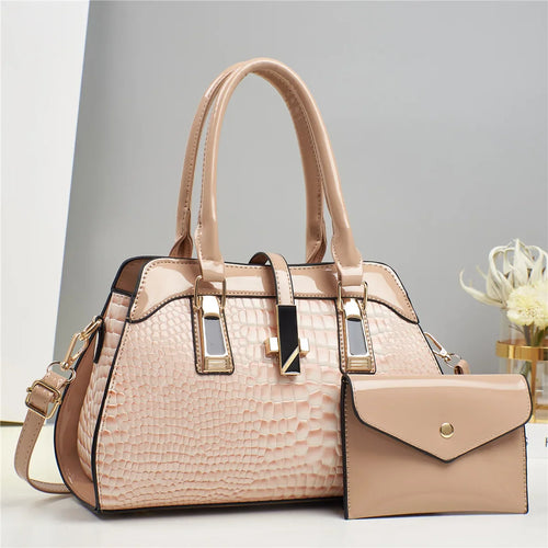 White Croc Handbag