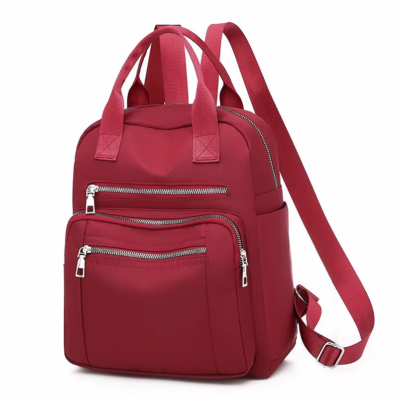 Women Backpack Travel Casual Waterproof Oxford Shoulder Bags Female Large Capacity Handbag Rucksack Black Purse School Pack