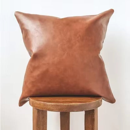 Leather Pillow Cover 